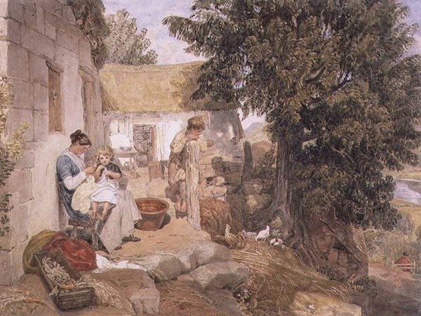 Casas de campo perto de Symonds Yat com números do país de Joshua Cristall