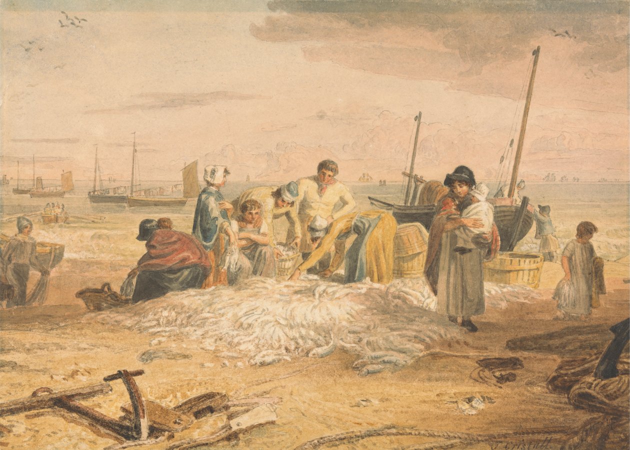 Aterrar uma Captura de Cavala, Hastings de Joshua Cristall