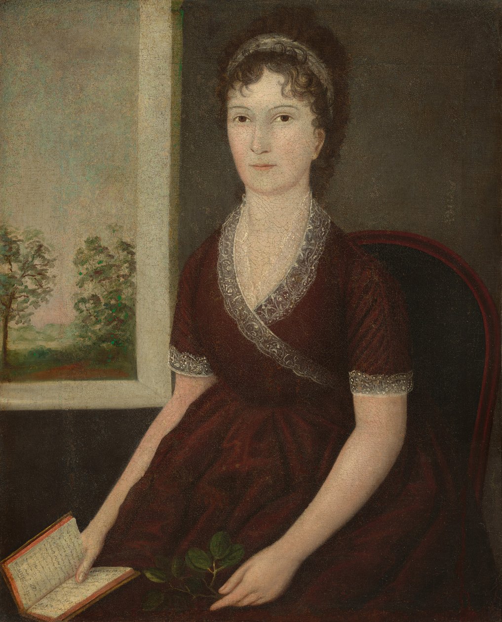 Sarah Ogden Gustin, c. 1805. de Joshua Johnson