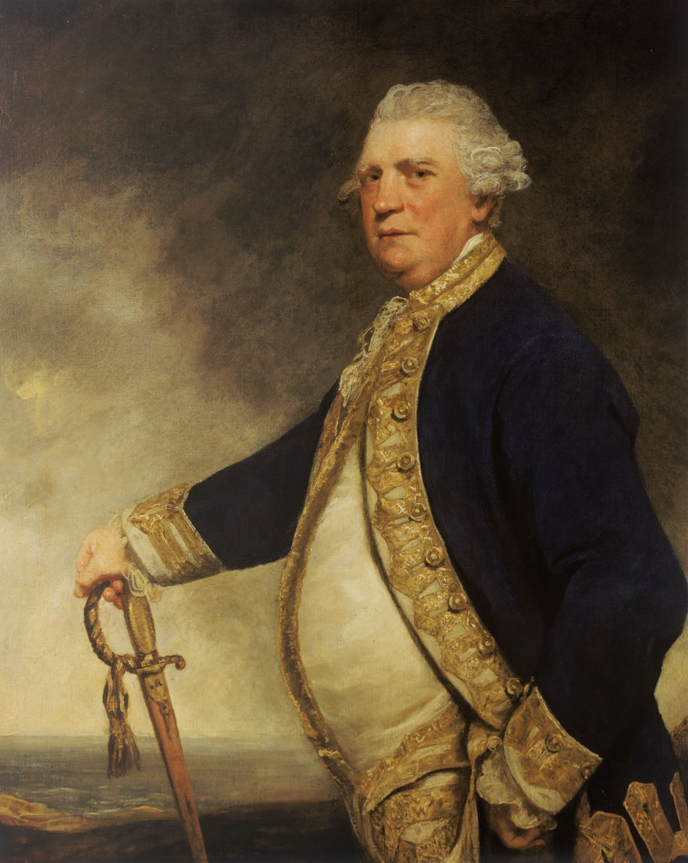 Almirante Augustus Keppel (1725-1786) de Joshua Reynolds