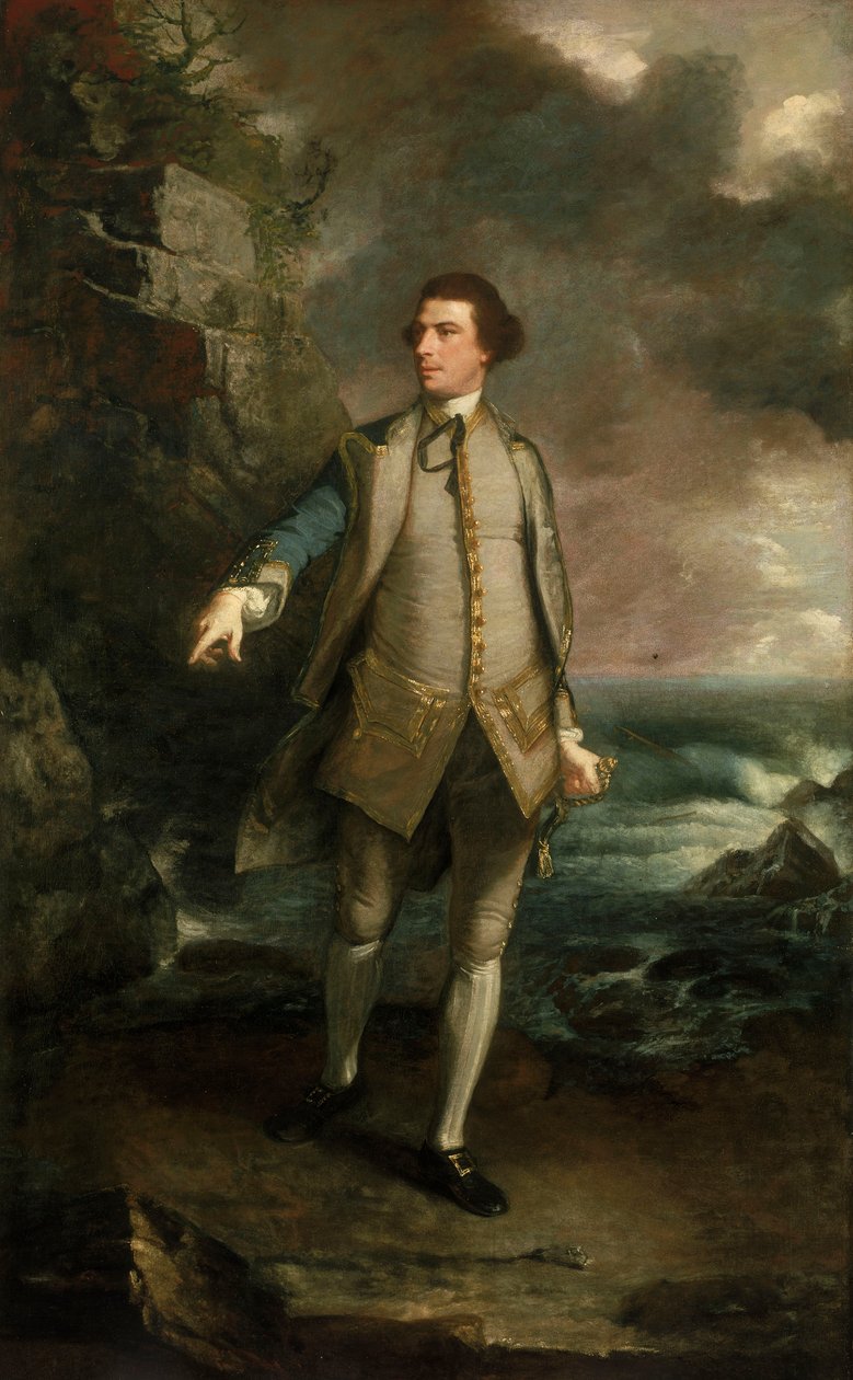 Capitão Augustus Keppel (1725-1786) de Joshua Reynolds
