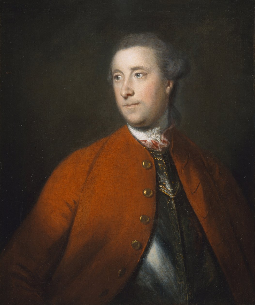 Coronel O Honorável John Barrington (d.1764) c.1758 de Joshua Reynolds