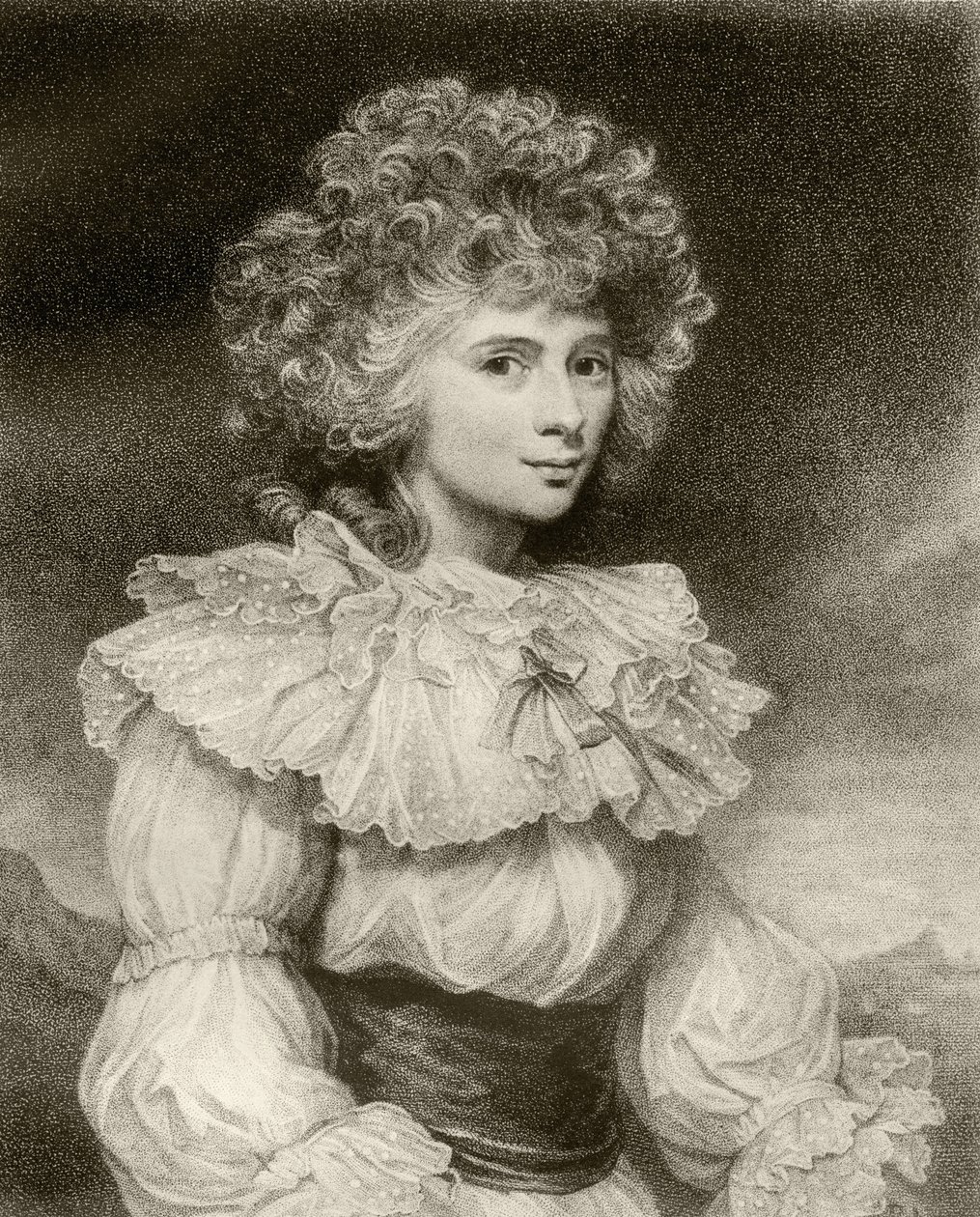 Elizabeth Cavendish, Duquesa de Devonshire, gravada por F. Bartolozzi, de "The Print-Collector&39;s Handbook", de Alfred Whitman, publicado por George Bell und Sons, 1901 de Joshua Reynolds