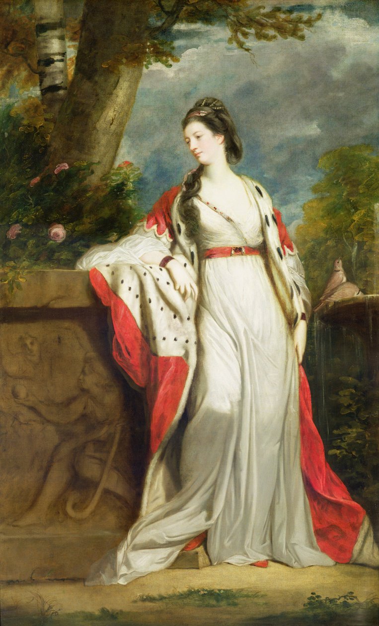 Elizabeth Gunning, Duquesa de Hamilton e Duquesa de Argyll, c.1760 (óleo sobre tela) de Joshua Reynolds