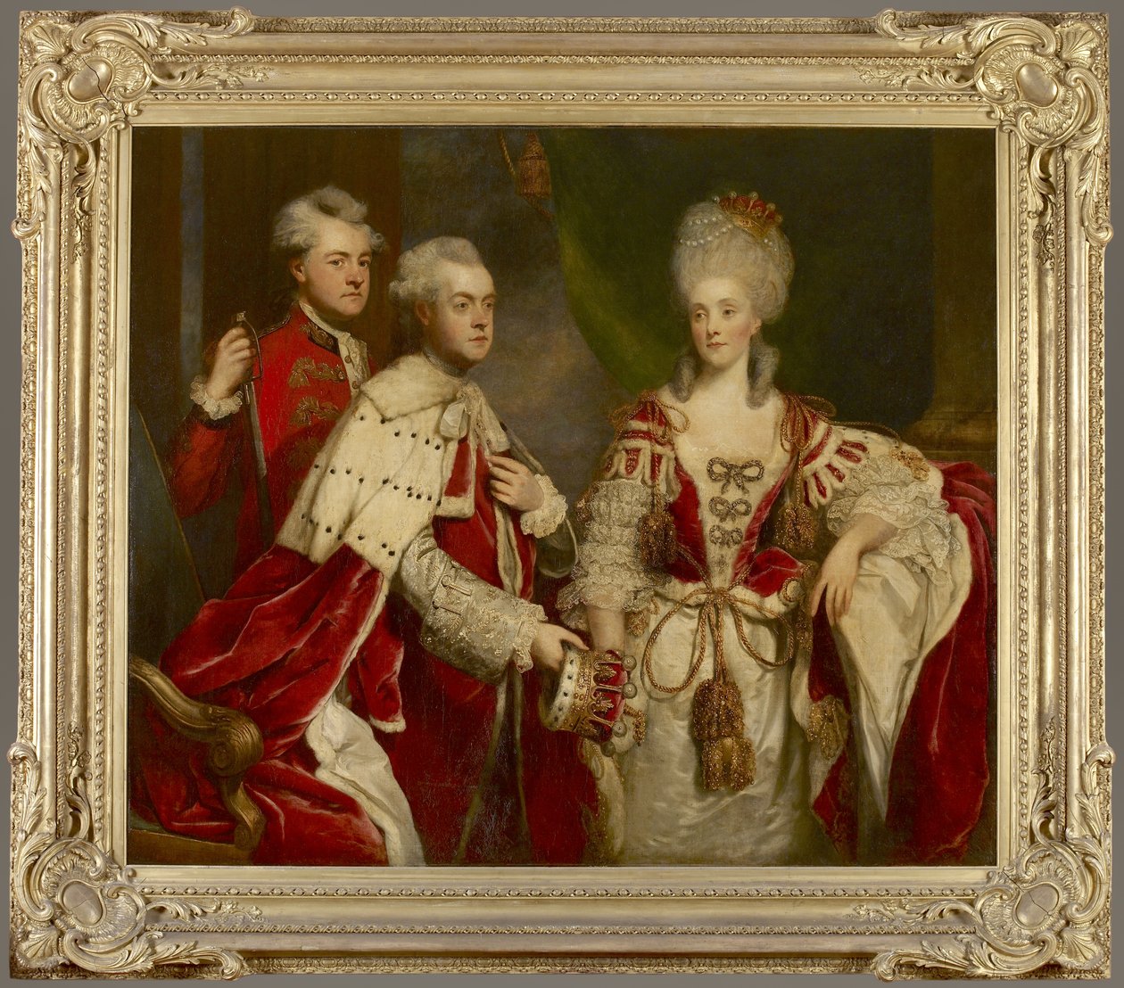 George, segundo Earl Harcourt, sua esposa Elizabeth e irmão William, 1780 de Joshua Reynolds