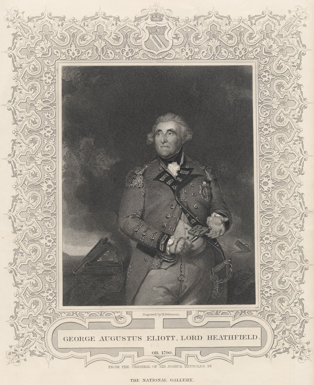 George Augustus Eliott, 1º Barão Heathfield de Joshua Reynolds