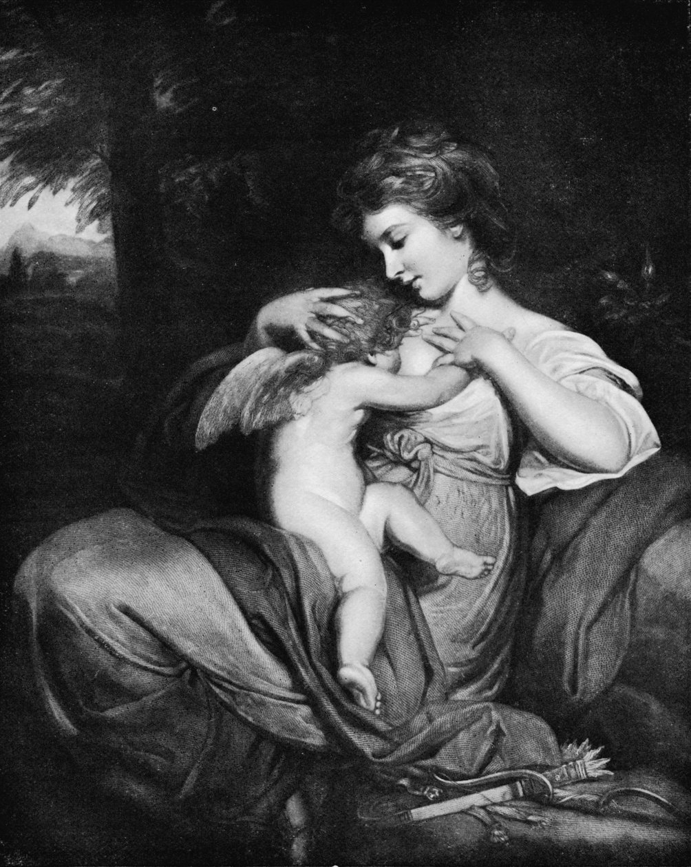 Hope Nursing Love Miss Morris como Hope Nursing Cupid, c1770, 1912 de Joshua Reynolds