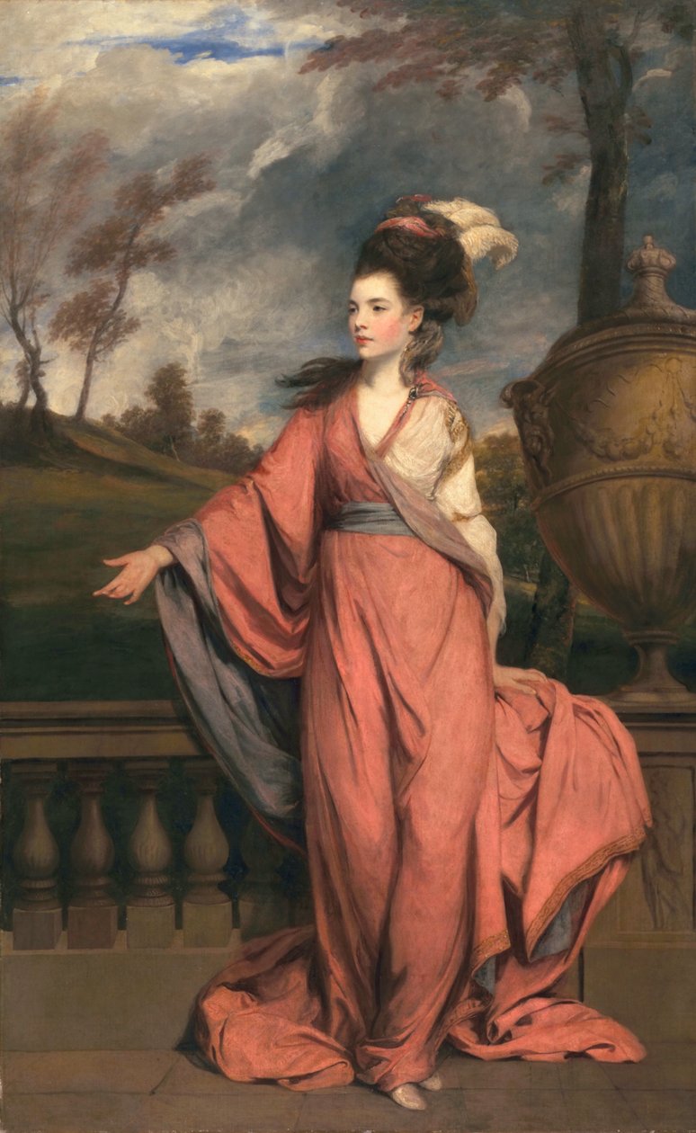 Jane Fleming, mais tarde condessa de Harrington, c.1778-79 (óleo sobre tela) de Joshua Reynolds