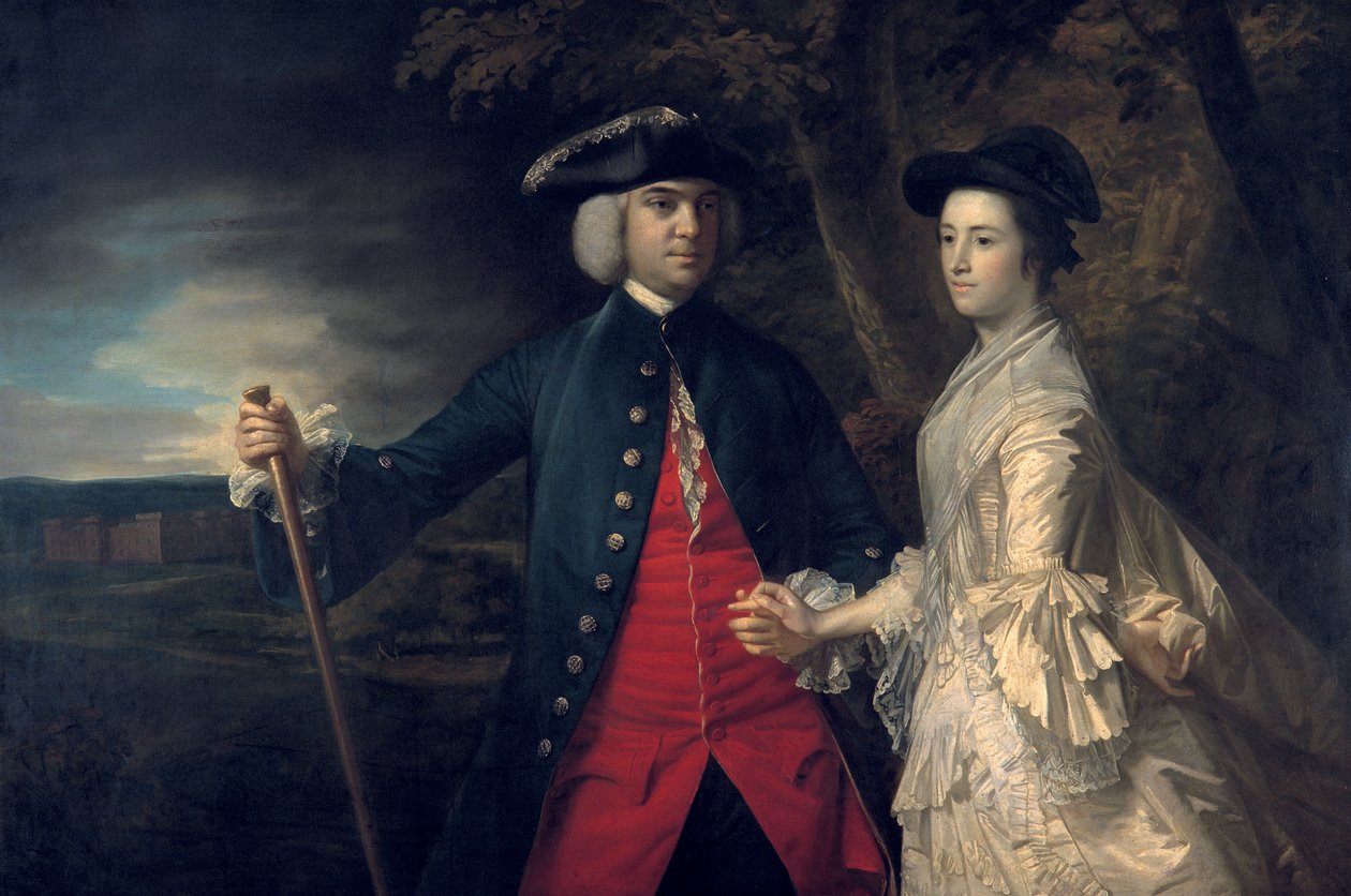 João, 2º Conde de Egmont e Sua Segunda Esposa Catarina, c.1759 de Joshua Reynolds