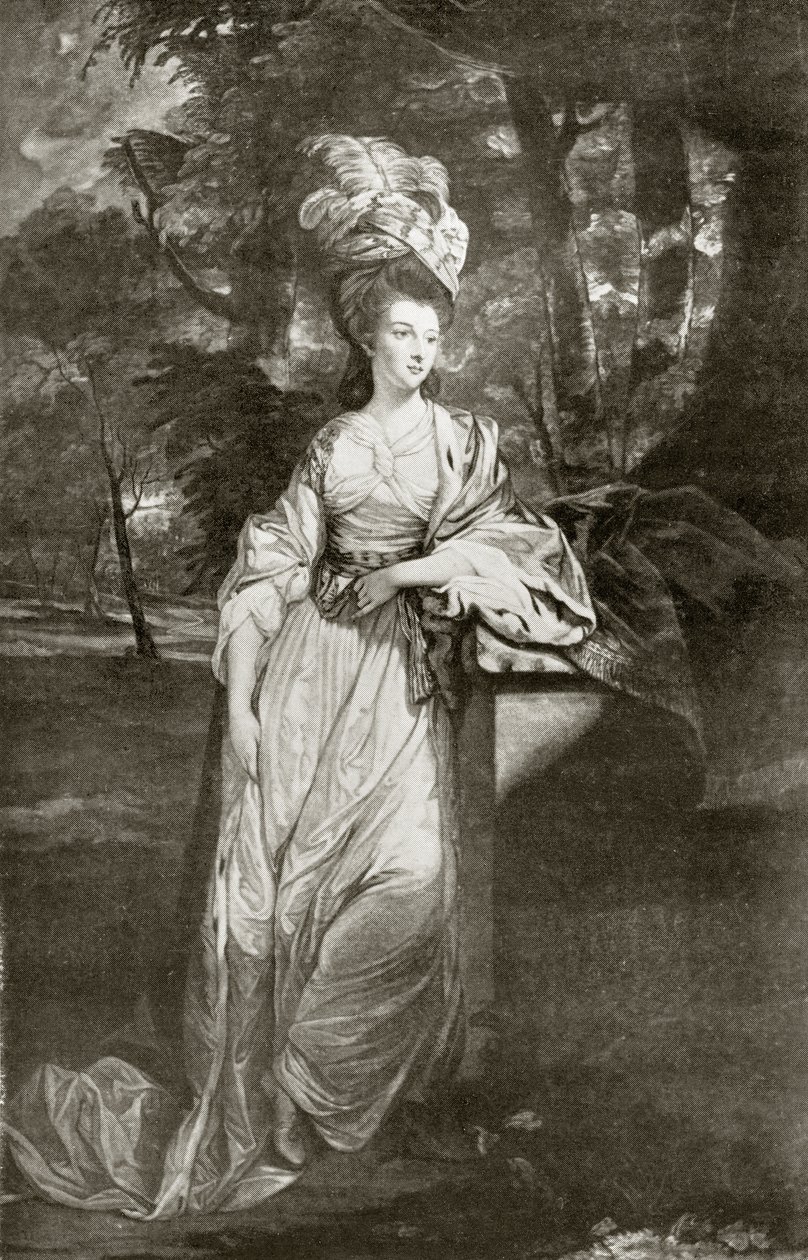 Mary Isabella Somerset, Duquesa de Rutland, gravada por Valentine Green, de "The Print-Collector&39;s Handbook", de Alfred Whitman, publicado por George Bell und Sons, 1901 de Joshua Reynolds