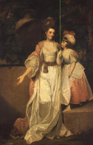 A Sra. Thomas Jelf Powis e a sua filha Catherine de Joshua Reynolds