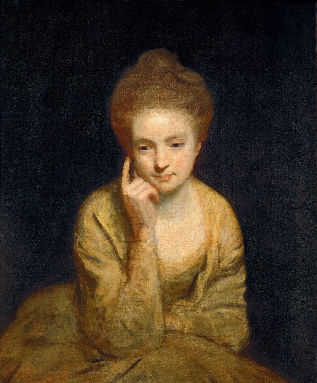 Neoclassicismo : Estudo do retrato de uma jovem senhora par Reynolds, Sir Joshua (1732-1792) de Joshua Reynolds