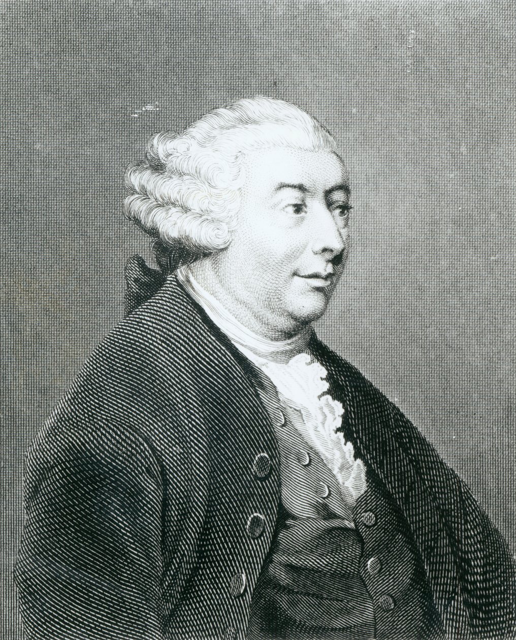 Retrato de David Hume, gravado por William Henry Worthington de Joshua Reynolds