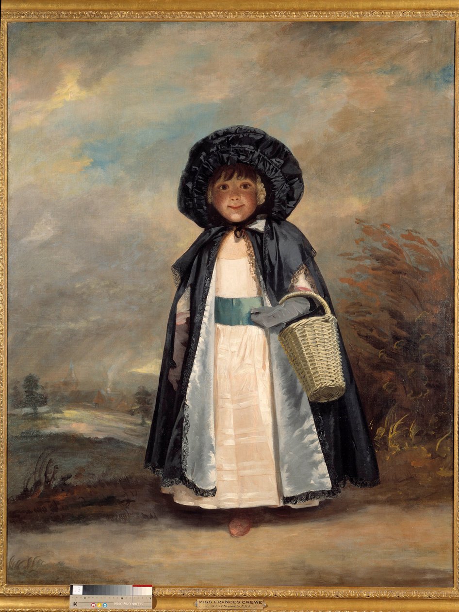 Retrato de Miss Frances Crewe Retrato de Frances Anne (Greville), Lady Crewe (falecida em 1818) e esposa de John Crewe. pintura de Joshua Reynolds (1723-1792) de Joshua Reynolds