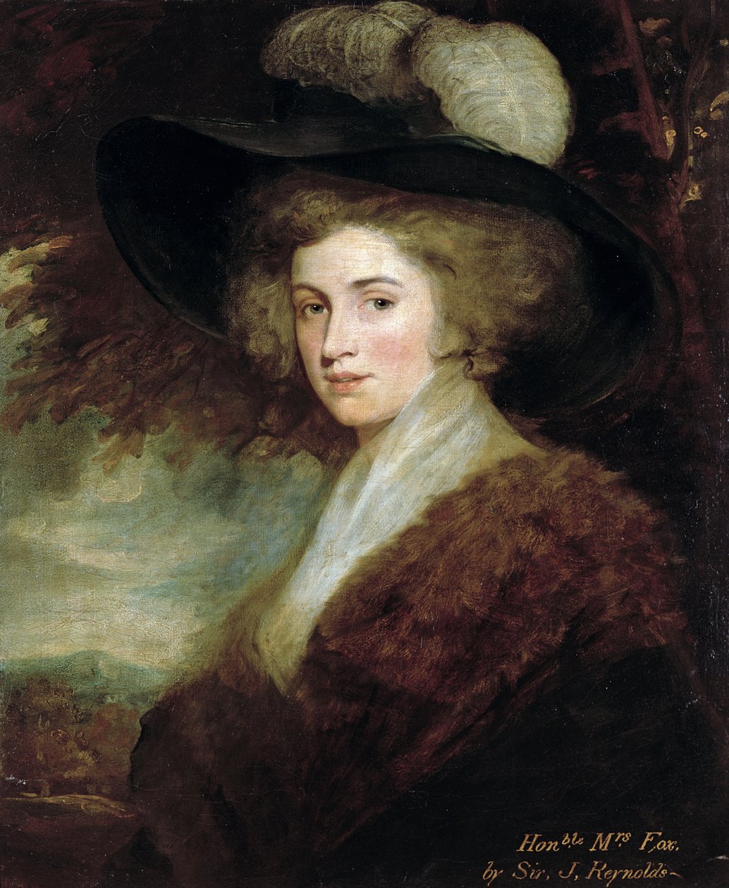 Retrato da Sra. Charles James Fox, 1784-9 de Joshua Reynolds