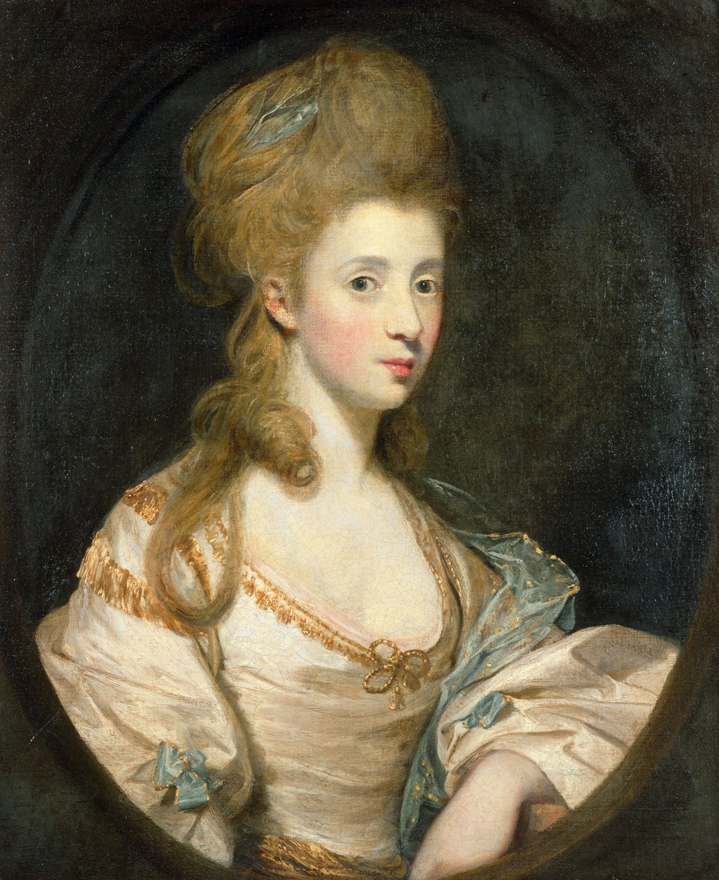 Retrato da Sra. John Musters c.1777-80 de Joshua Reynolds