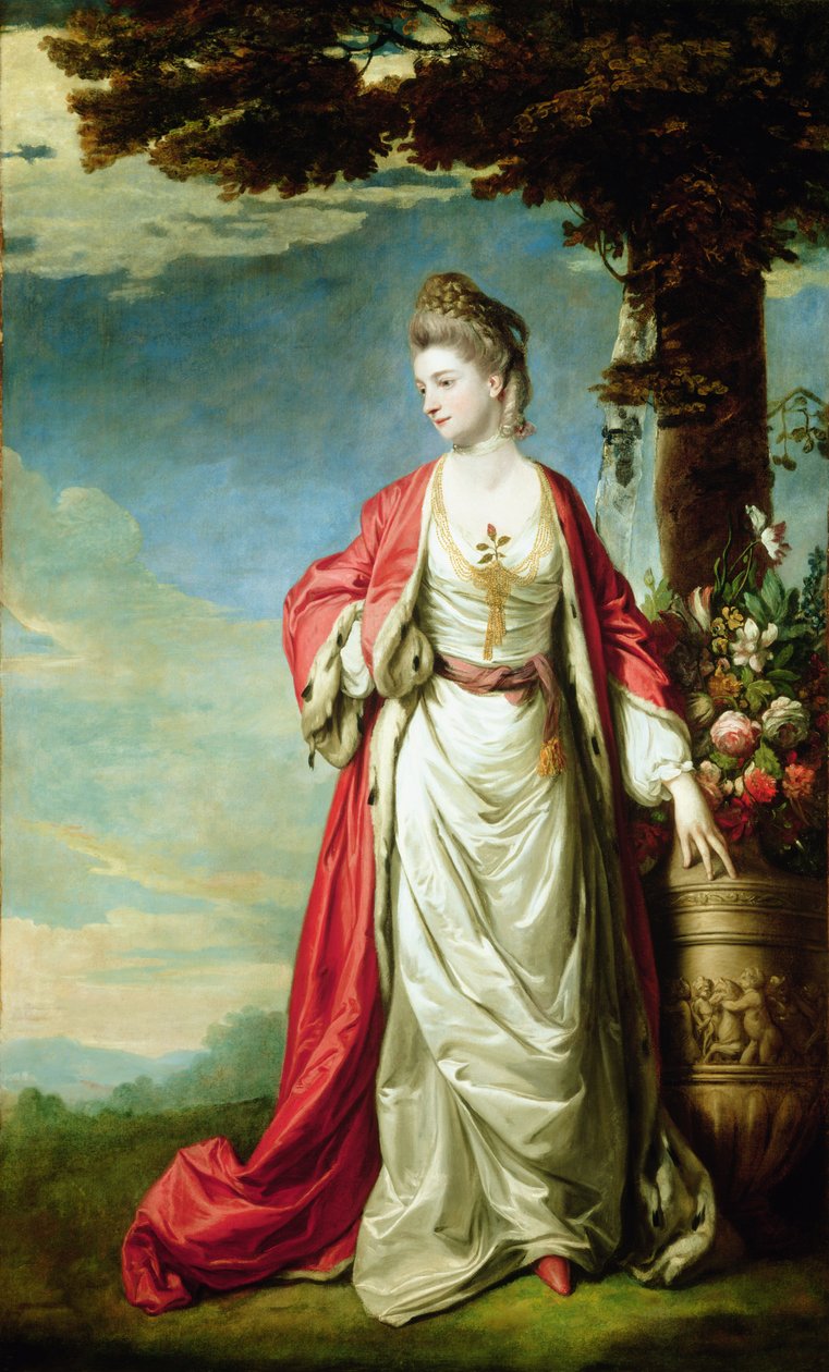 Retrato da senhora deputada Trecothick, em vestido turco de Joshua Reynolds