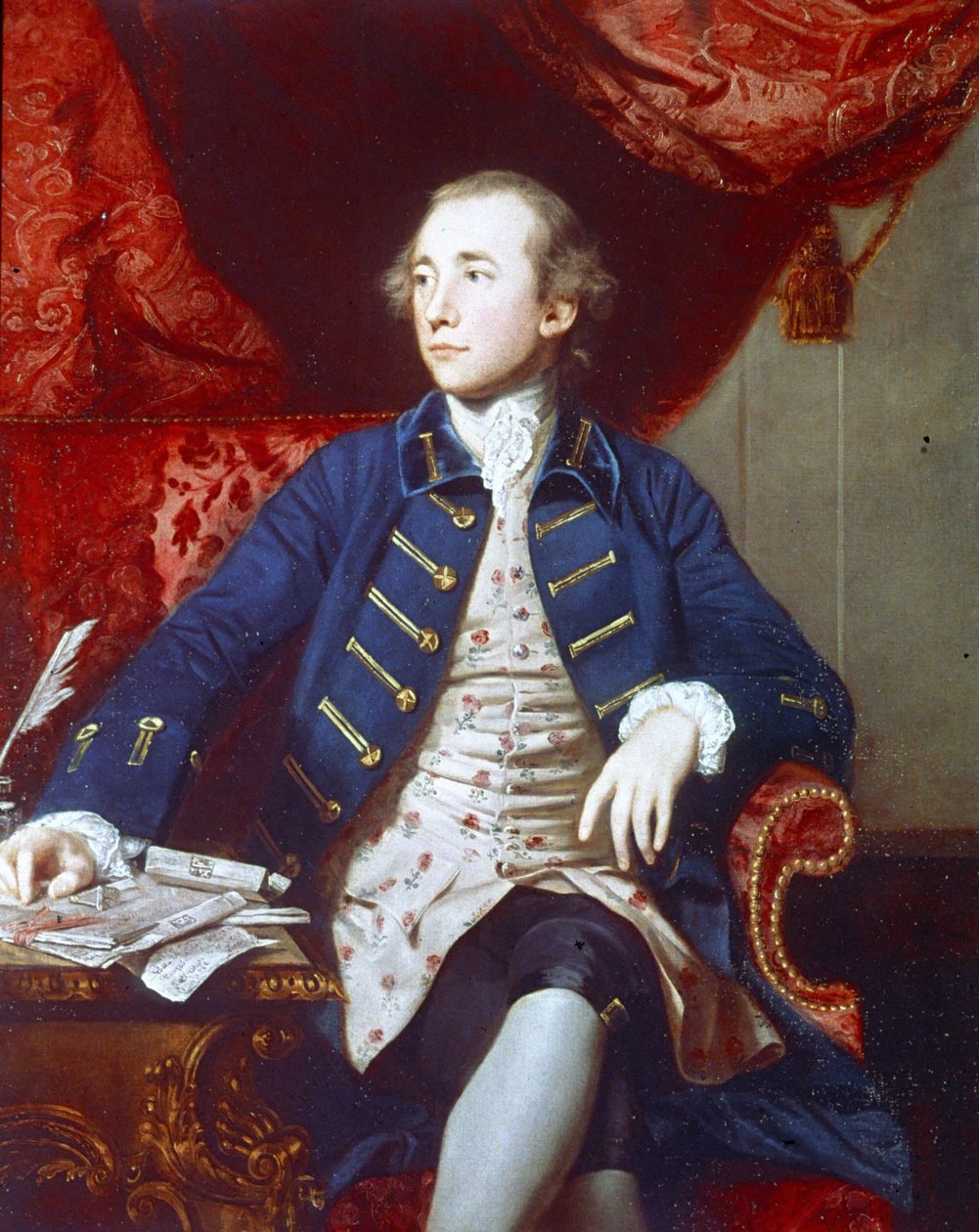 Retrato de Warren Hastings (1732 - 1818). Pintura de Joshua Reynolds. 1766 - 1768. Londres, Galeria Nacional de Retratos. de Joshua Reynolds