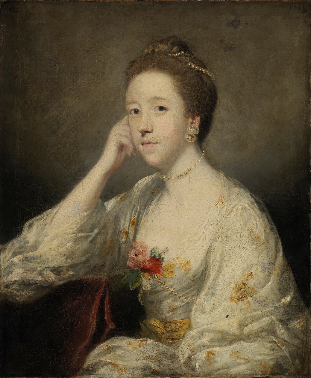 Retrato de uma senhora de branco de Joshua Reynolds