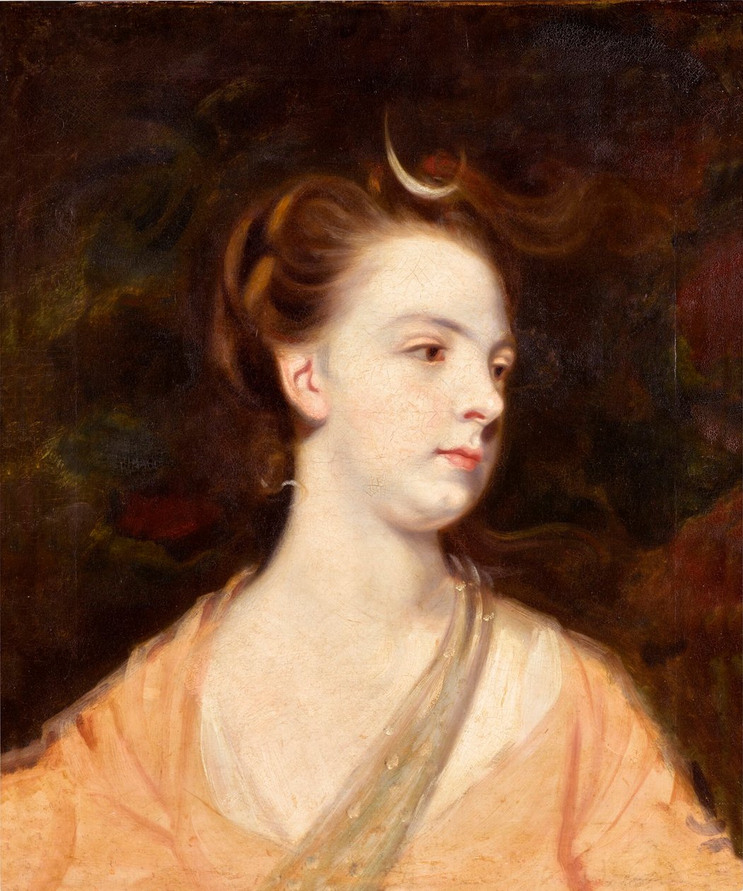 Retrato de uma senhora como Diana, possivelmente Elizabeth Montagu, Duquesa de Manchester (1741-1832) de Joshua Reynolds
