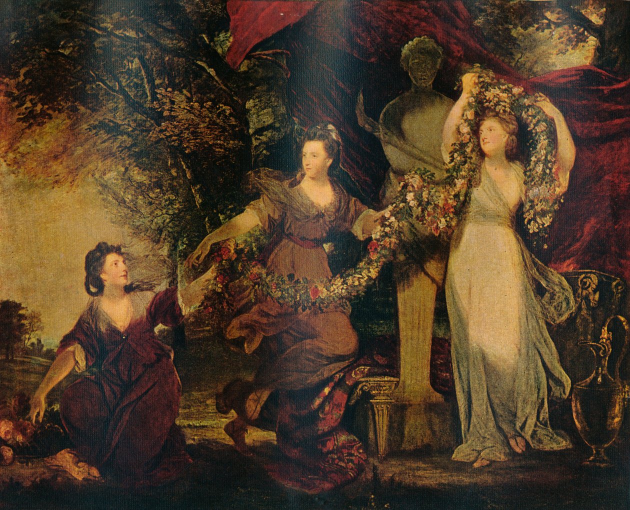 As graças que decoram uma figura terminal de Hímen, 1773, 1911 de Joshua Reynolds