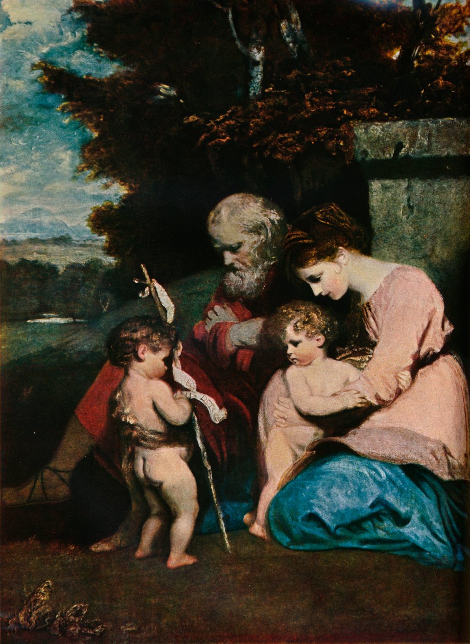 A Sagrada Família com o Menino São João, 1788-9 de Joshua Reynolds