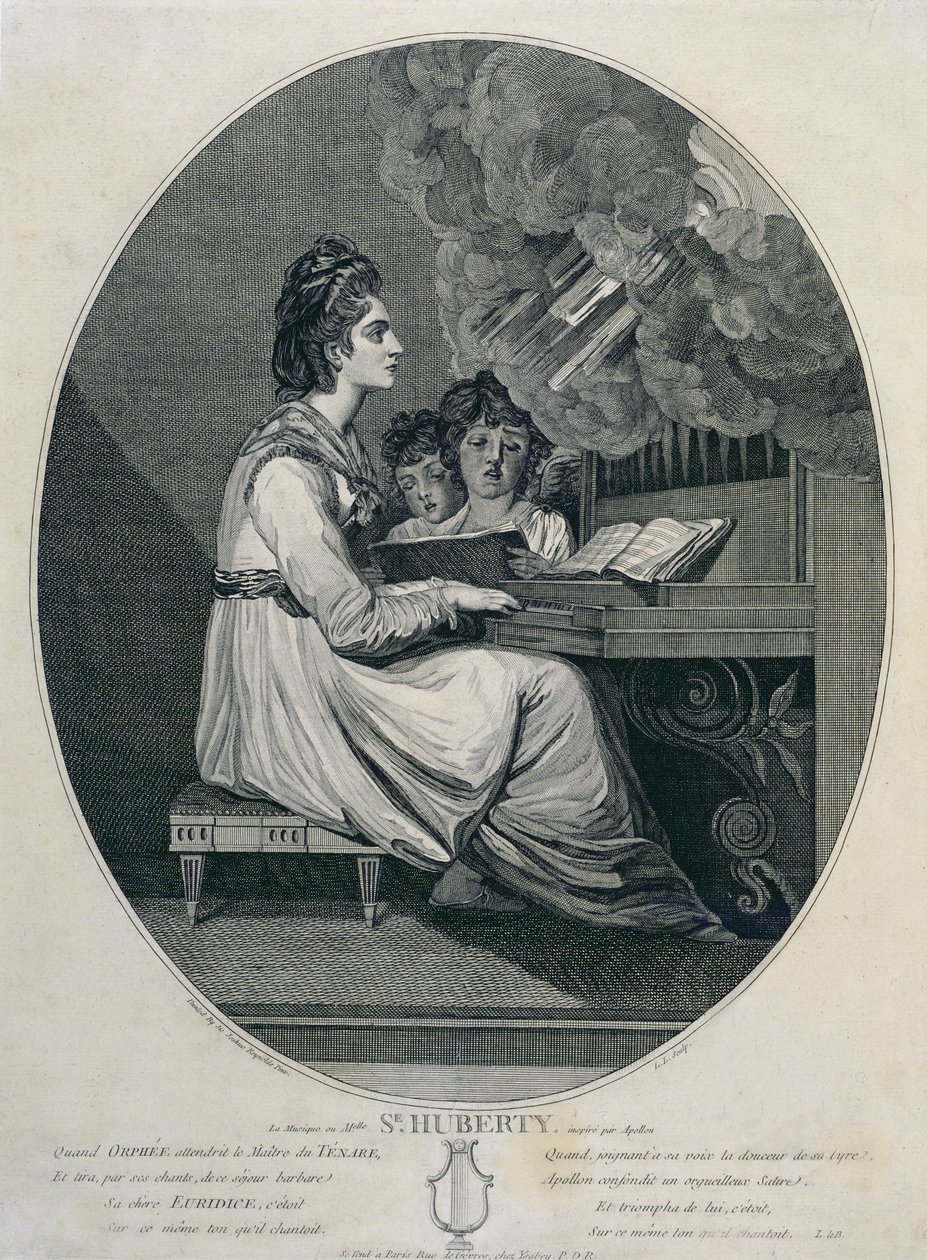 A Música de Mademoiselle S. Huberty Inspirado por Apollo de Joshua Reynolds