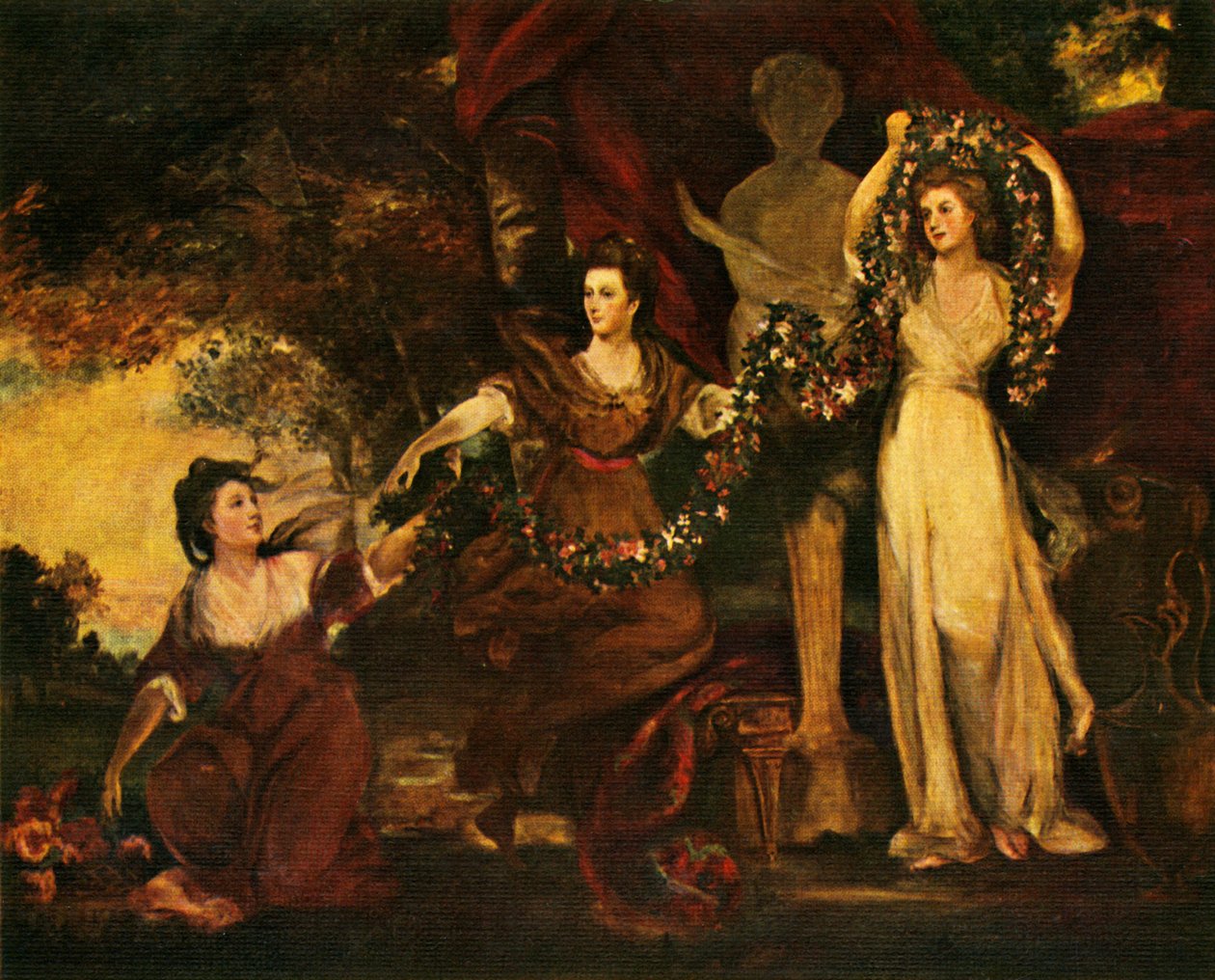 As Três Graças, 1773, c1912 de Joshua Reynolds