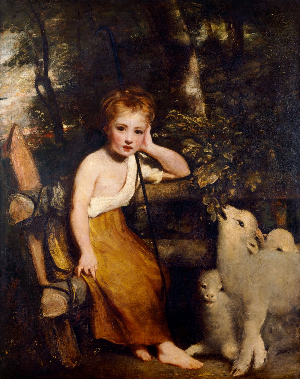 A Jovem Pastora (óleo sobre tela) de Joshua Reynolds