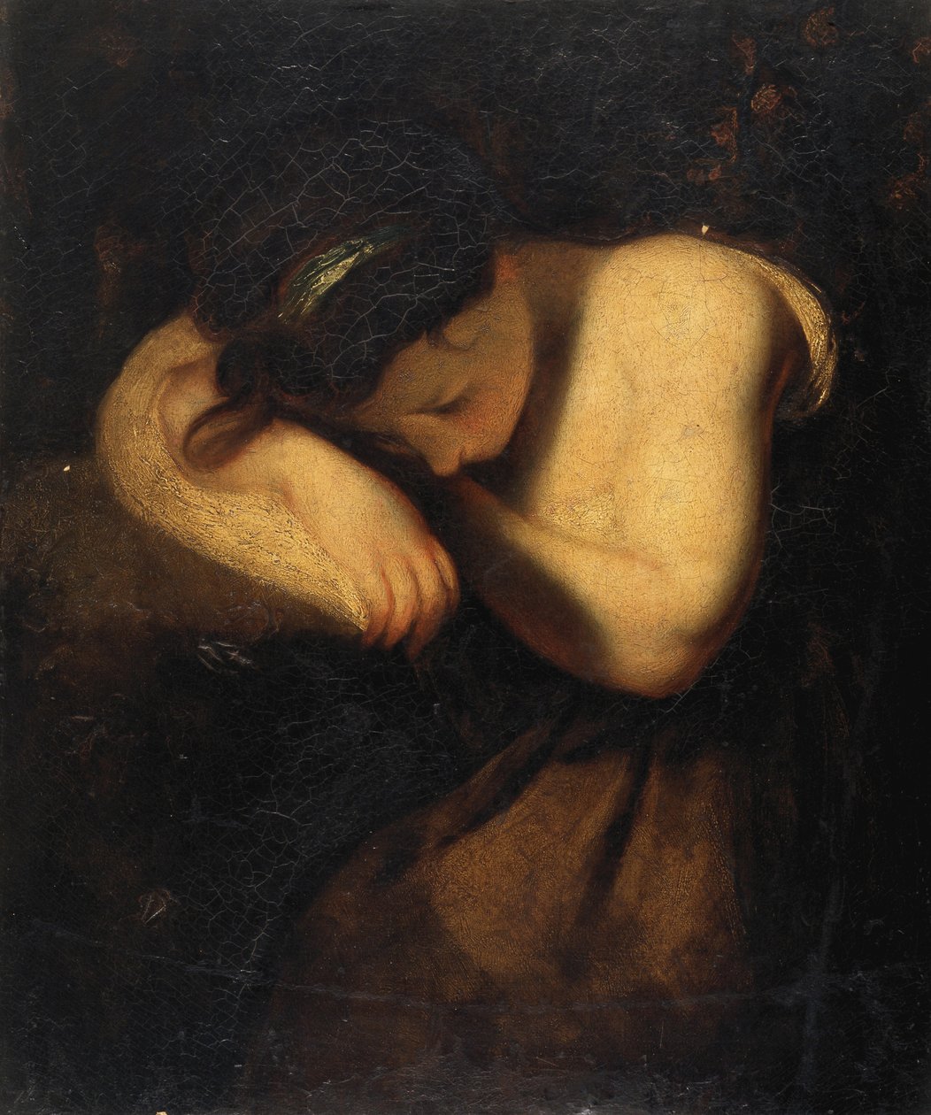Menina Adormecida (óleo sobre tela) de Joshua Reynolds