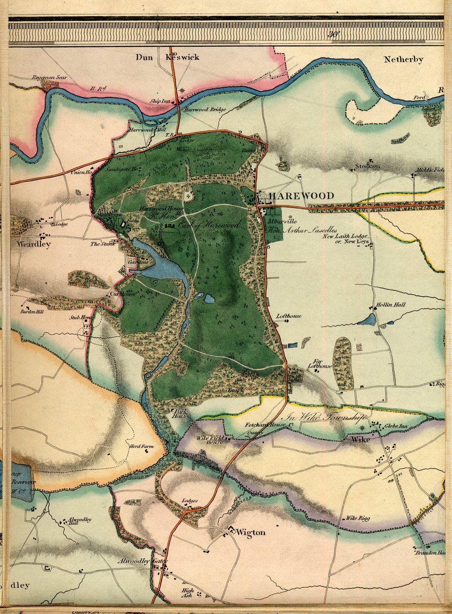 A4, Harewood, Alwoodley Hall, Wigton e Wike de Joshua Thorp