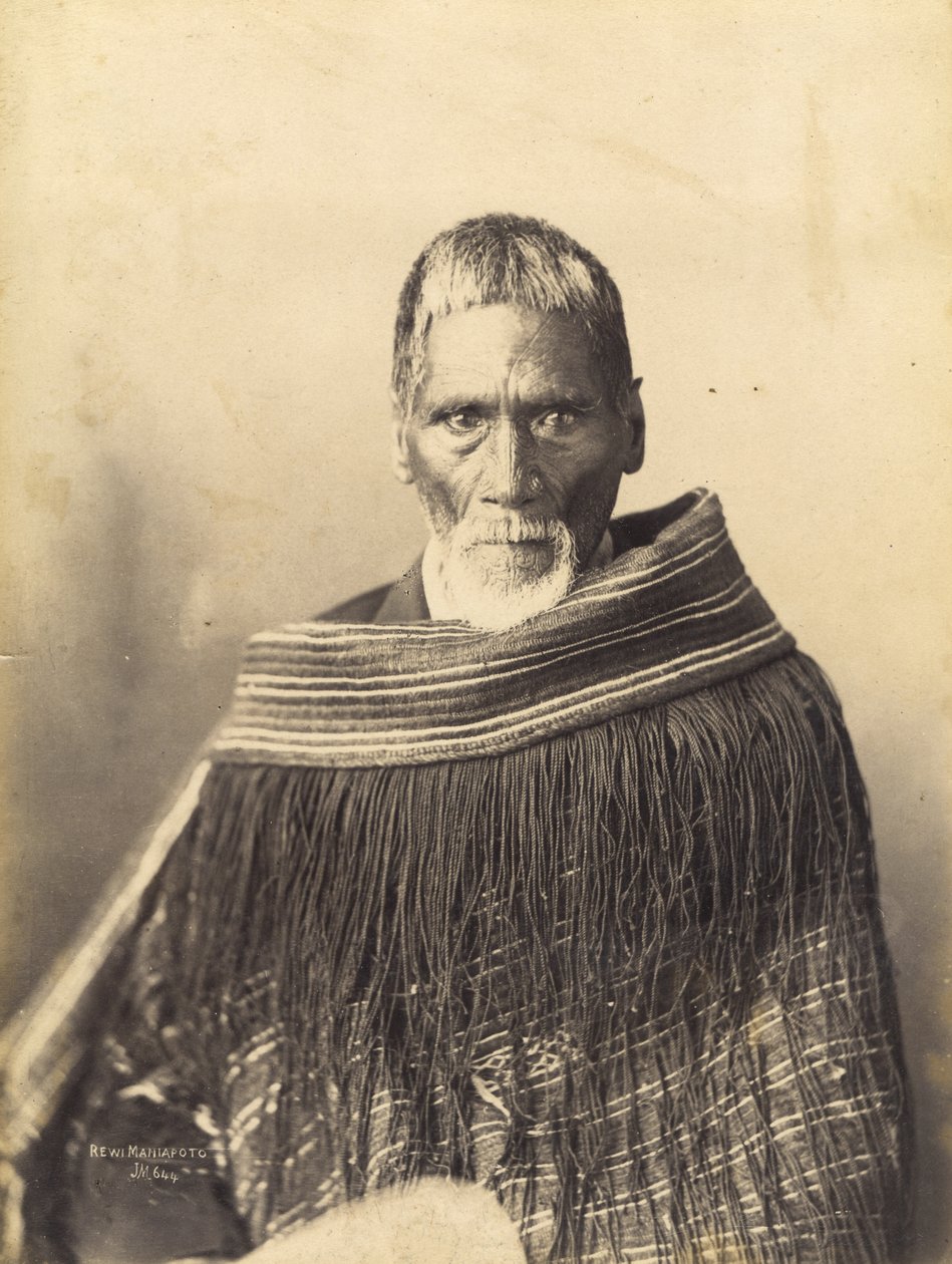 Rewi Maniapoto, c.1890 (albumen print) de Josiah Martin