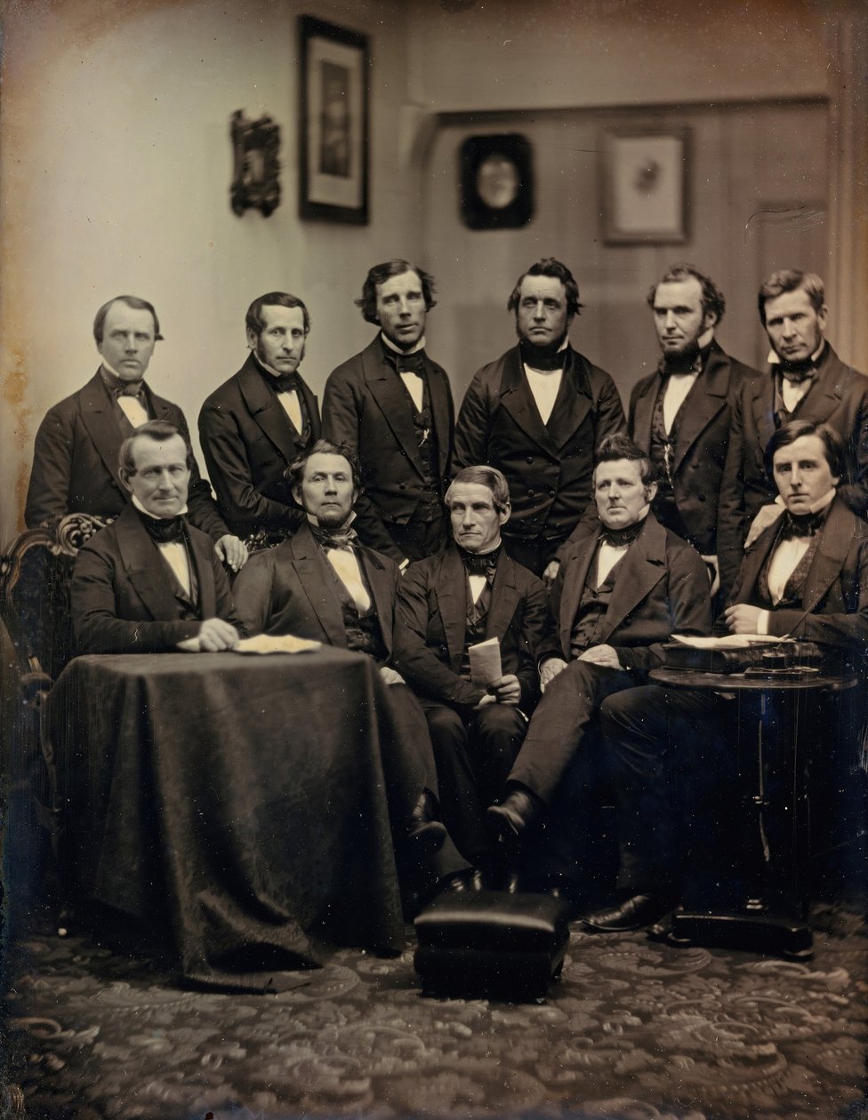 Boston Lawyers or Clergymen , ca. 1850. Criadores: Josiah Johnson Hawes, Albert Sands Southworth. de Josiah Johnson Hawes, Albert Sands Southworth