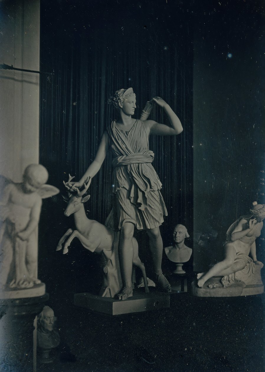 Sculpture Gallery, Boston Athenaeum, ca. 1855. Criadores: Josiah Johnson Hawes, Albert Sands Southworth. de Josiah Johnson Hawes, Albert Sands Southworth