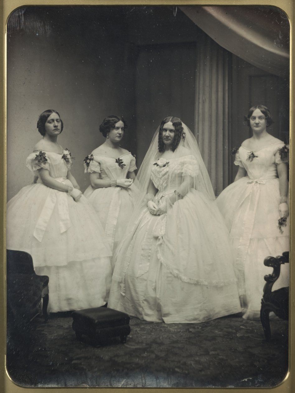 Uma noiva e suas damas de honra de Josiah Johnson Hawes