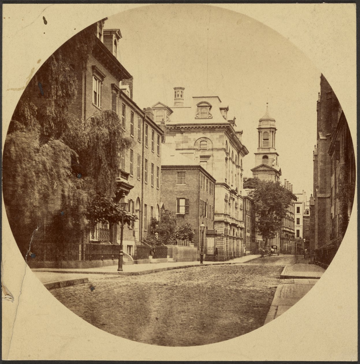 Chauncy Street a partir de Exeter Place de Josiah Johnson Hawes