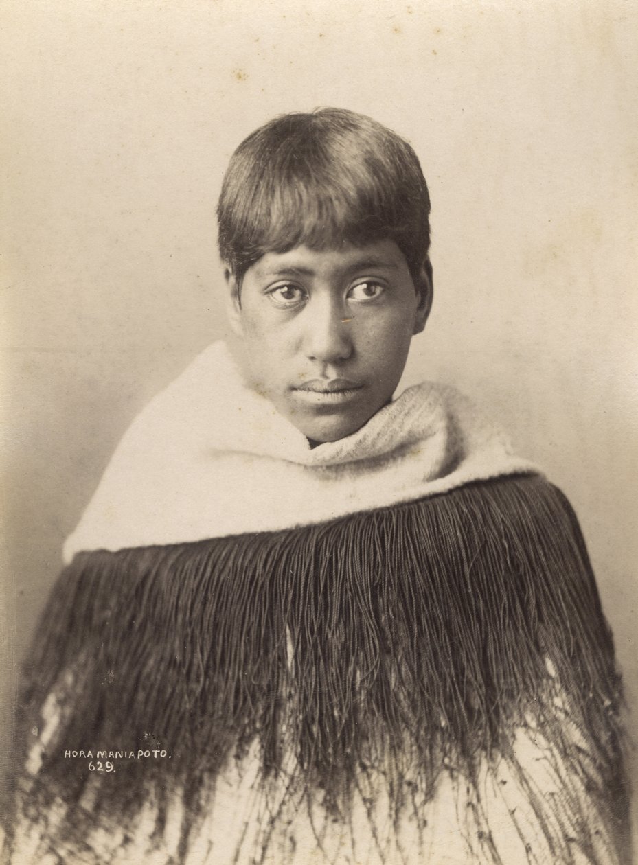 Hora Maniapoto, c.1890 (impressão do álbum) de Josiah Martin