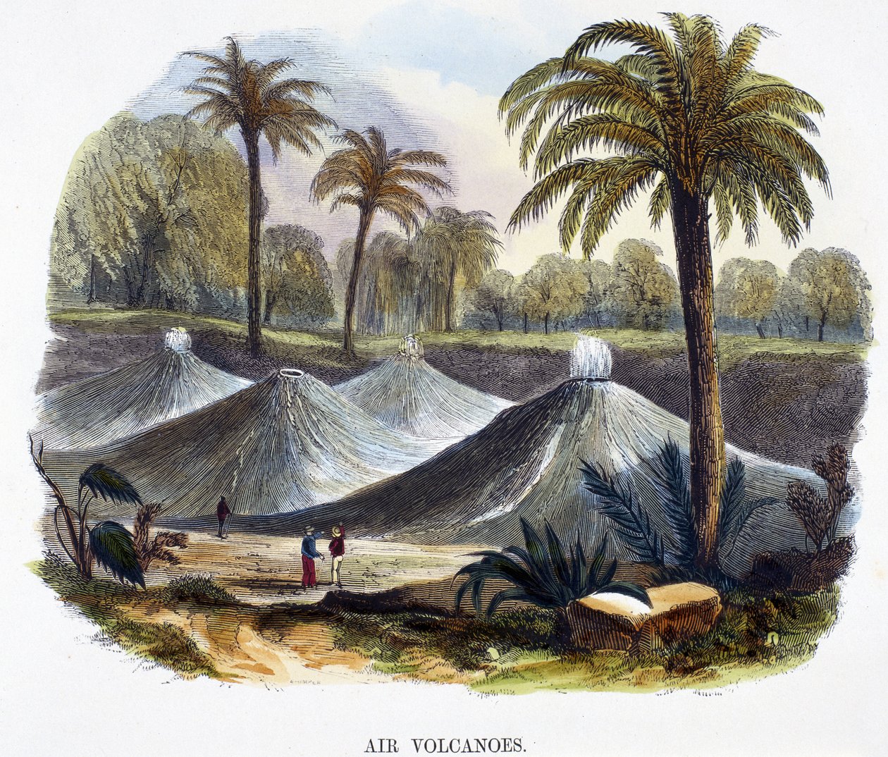 Vulcões de ar, perto de Cathagena, Columbia, a partir de fenômenos da natureza, 1849 de Josiah Wood Whymper
