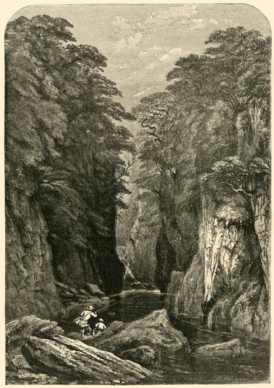 Fors Nothyn, Gales do Norte, c1850. de Josiah Wood Whymper