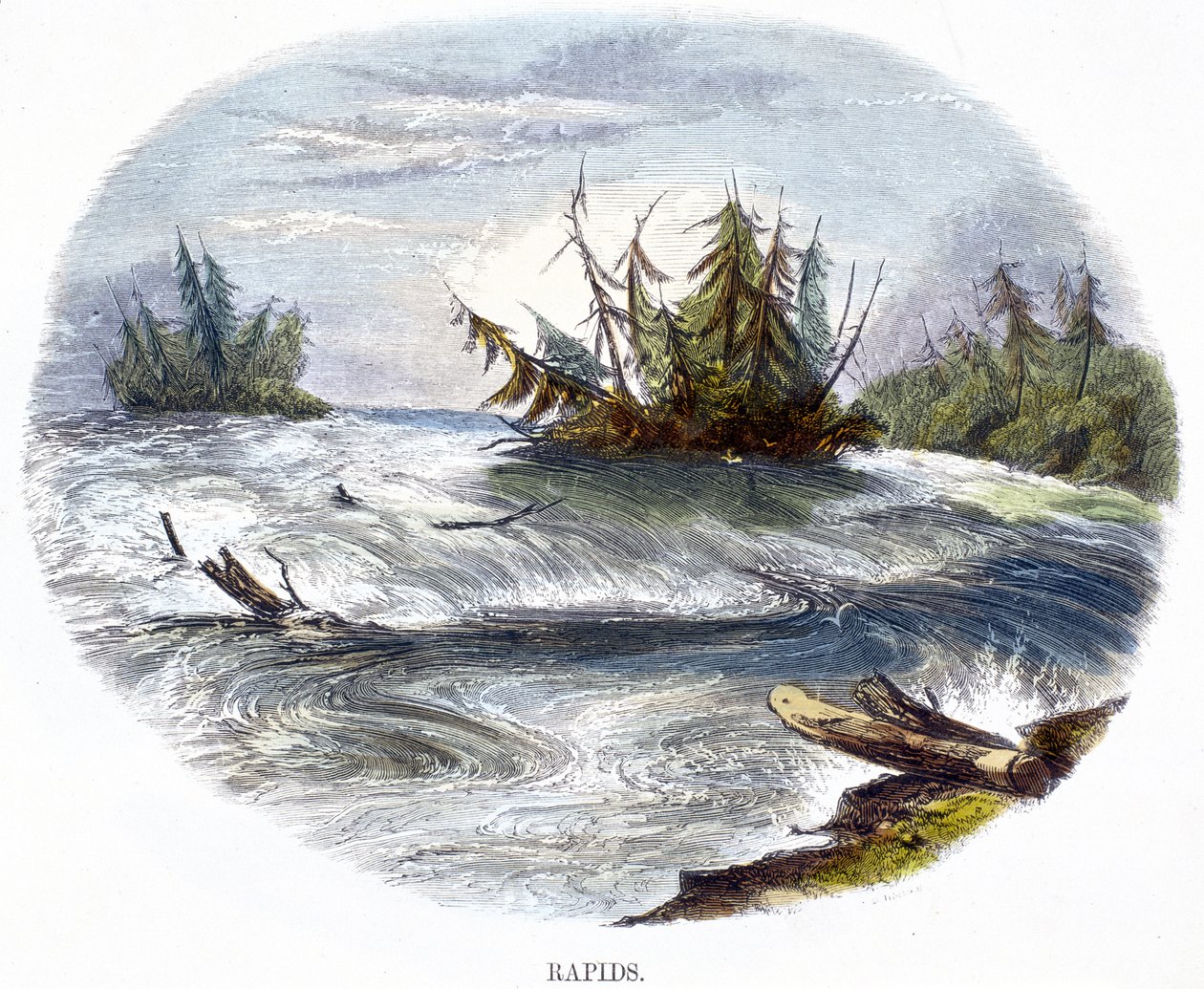 Corredeiras, de Fenômenos da Natureza, 1849 de Josiah Wood Whymper