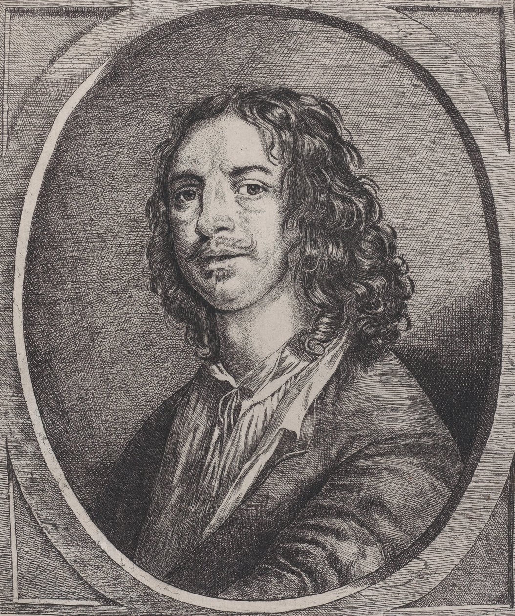 Retrato de William Dobson, 1645-49 . de Josias English