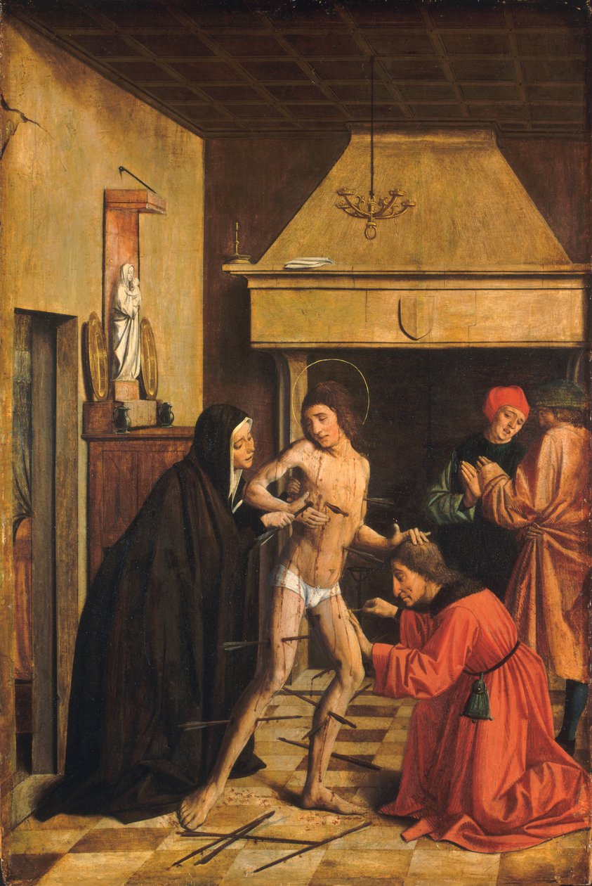 São Sebastião Curado por Irene de Josse Lieferinxe
