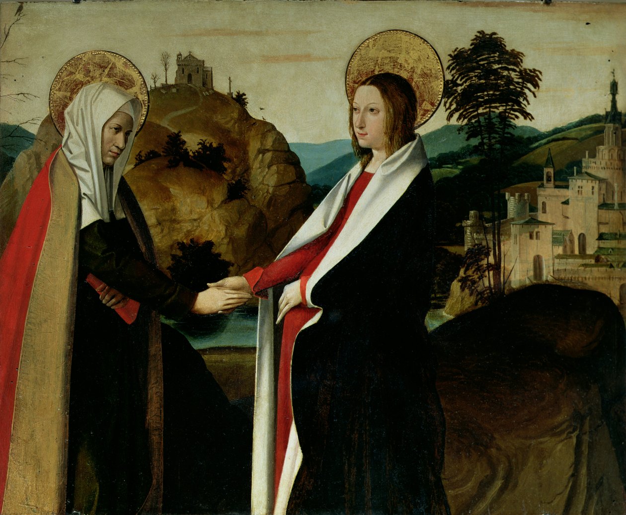 A Visitação, c.1500 de Josse Lieferinxe