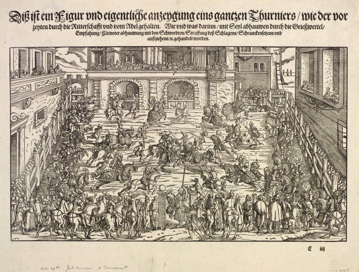 Um Torneio, 1565. de Josse Amman