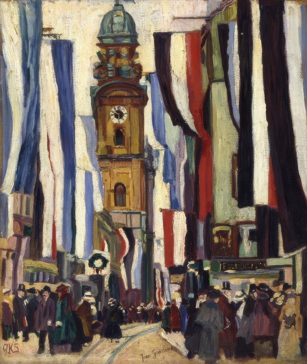 J.Goossens, dia de festa na Theatinerkirche de Josse Goossens
