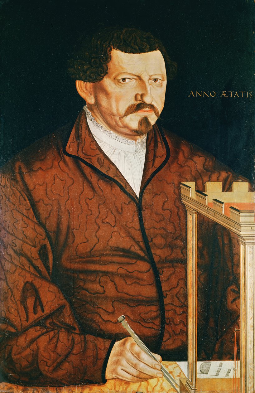 Retrato de um criador de medalhões de Jost Amman