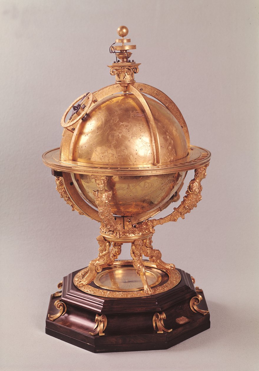 Esfera Celeste, c.1580 (bronze dourado) de Jost Burgi