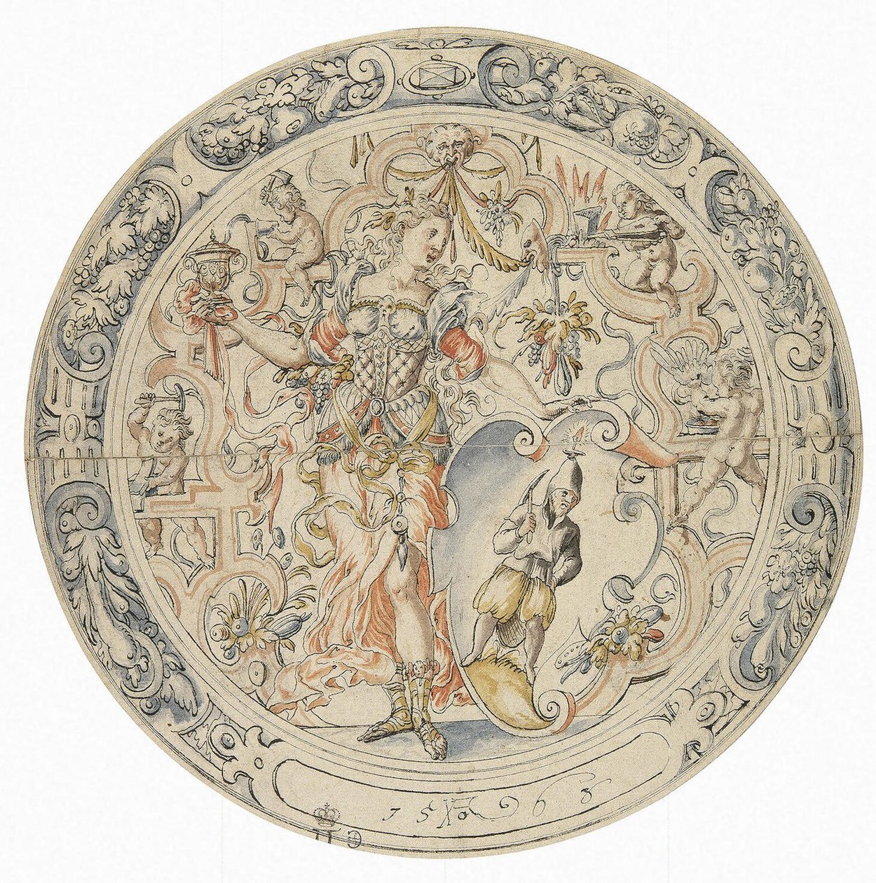 Alegoria da mineração, 1563 de Jost Amman