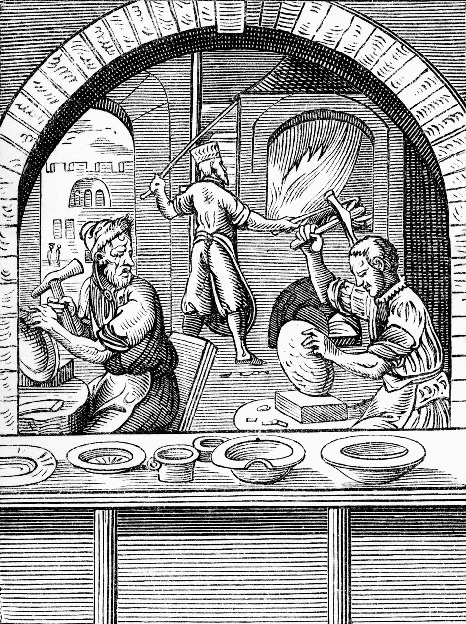 Fabricante de bacias de Jost Amman