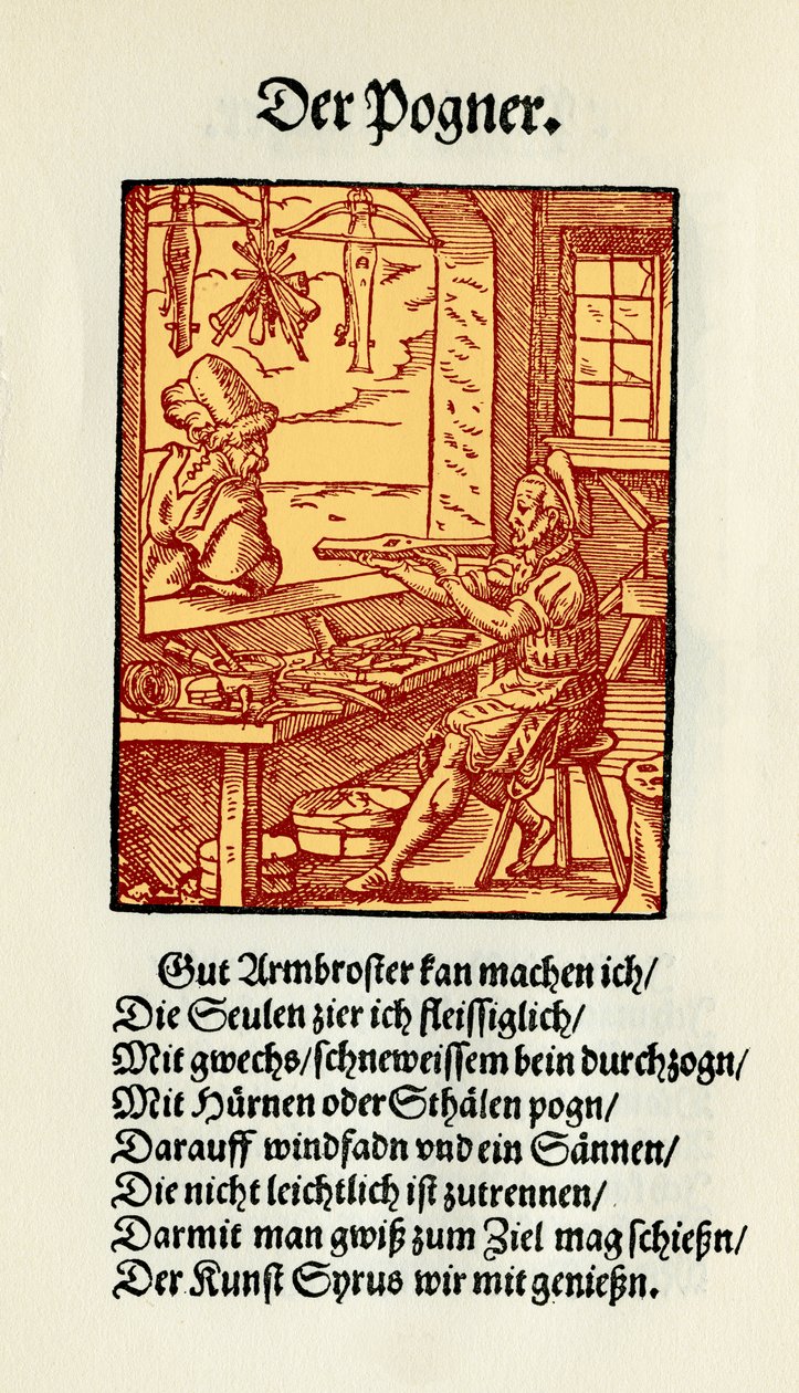 Fabricante de arcos de Jost Amman